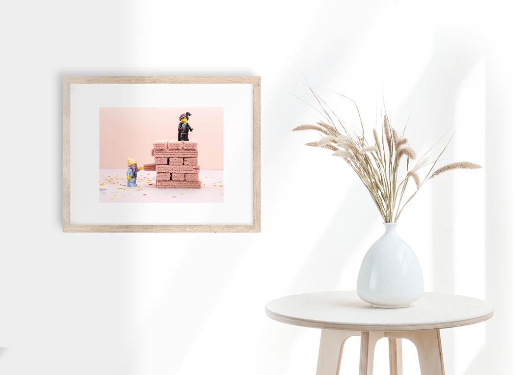 Jenga Mini Figure Art Print: Brick Lover Gift (A3, A4, A5)