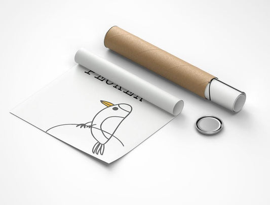 Nice Pecker Bird Print: Funny Pun A3 Wall Art