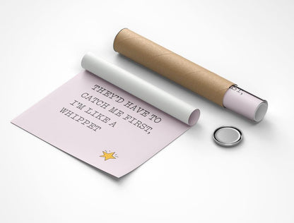 Whippet Owner Gift: 'I'm Like A Whippet' A3 Print