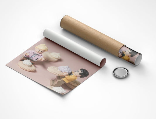 Mini Figure "Ice Ice Baby" - Cool & Fun Ice Gem Wall Art Print (A3, A4, A5)