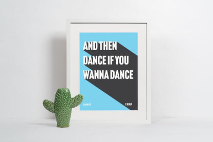 Oasis Lyrics Print: The Masterplan Inspired Britpop Wall Art