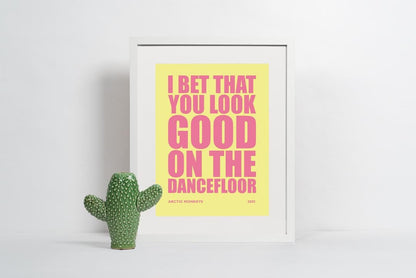 Arctic Monkeys Lyric Print: Indie Rock Music Poster