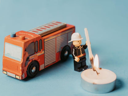 Fireman Fire Mini Figure Art Print | Premium Quality Professional Print