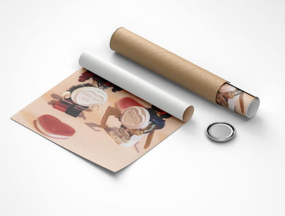 Mini Figure Photography Besties Print | Harley Quinn & Cat Lady Photography | A3, A4, A5 Wall Art with Love Hearts and Jelly Sweets