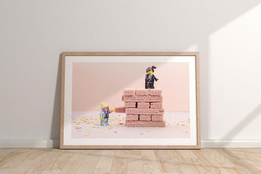 Jenga Mini Figure Art Print: Brick Lover Gift (A3, A4, A5)