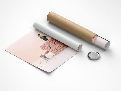 Jenga Mini Figure Art Print: Brick Lover Gift (A3, A4, A5)