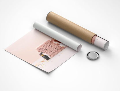 Jenga Minifigure Art Print: Playful Brick Stacking Photo