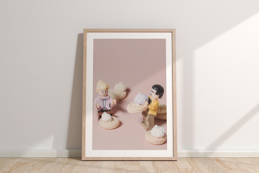 Mini Figure "Ice Ice Baby" - Cool & Fun Ice Gem Wall Art Print (A3, A4, A5)