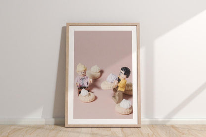 Mini Figure "Ice Ice Baby" - Cool & Fun Ice Gem Wall Art Print (A3, A4, A5)