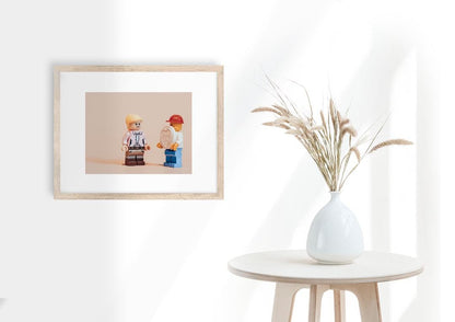 It must be love - Vintage Figure Wall Print (A3, A4, A5) love hearts, sweet treats scene