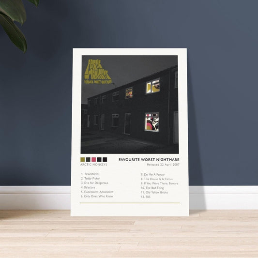 Arctic Monkeys 'AM' Album Art Print - Indie Rock A3 Poster