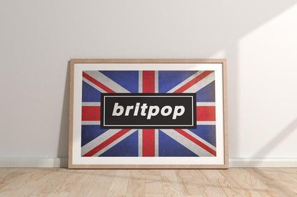 Britpop Wall Art Print | Revival Music Poster | Indie Rock Home Decor | A2–A5 Sizes