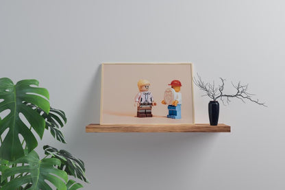 It must be love - Vintage Figure Wall Print (A3, A4, A5) love hearts, sweet treats scene