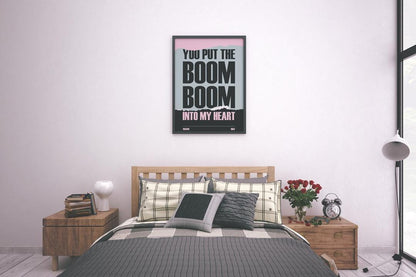 Wham Lyric Print: 80s Pop Song Quote, Retro Music Poster