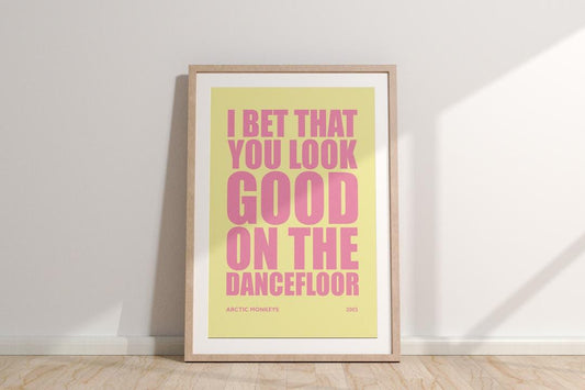 Arctic Monkeys Lyric Print: Indie Rock Music Poster